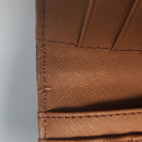 NWT Fossil Myra Colorblock Pink Magenta Brown Tan Women’s Leather Wallet - Picture 8 of 10